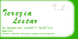 terezia lestar business card